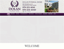 Tablet Screenshot of dolanfuneralhome.com